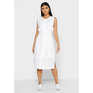 Tommy Hilfiger dámské bílé šaty - 36 (YCF)